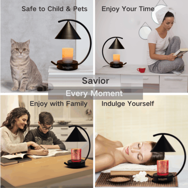 Moonlit TouchOn Candle Warmer Lamp - Jet - Image 7
