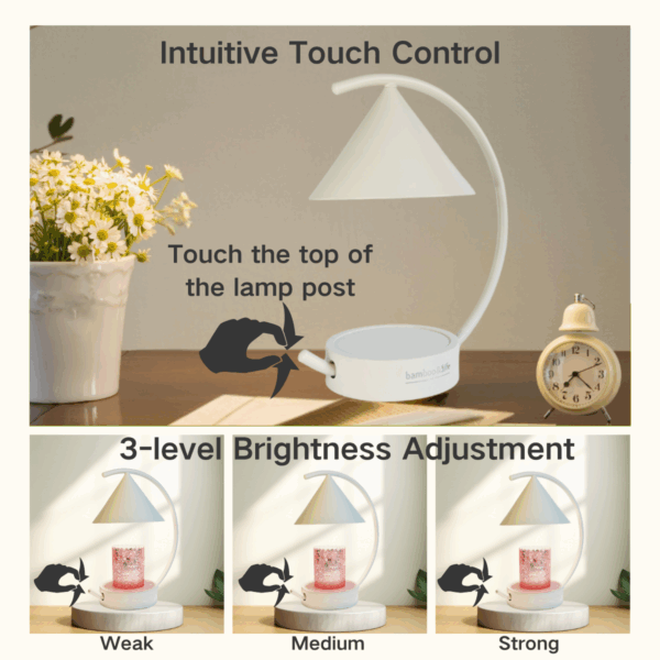 Moonlit TouchOn Candle Warmer Lamp - Cashmere - Image 5