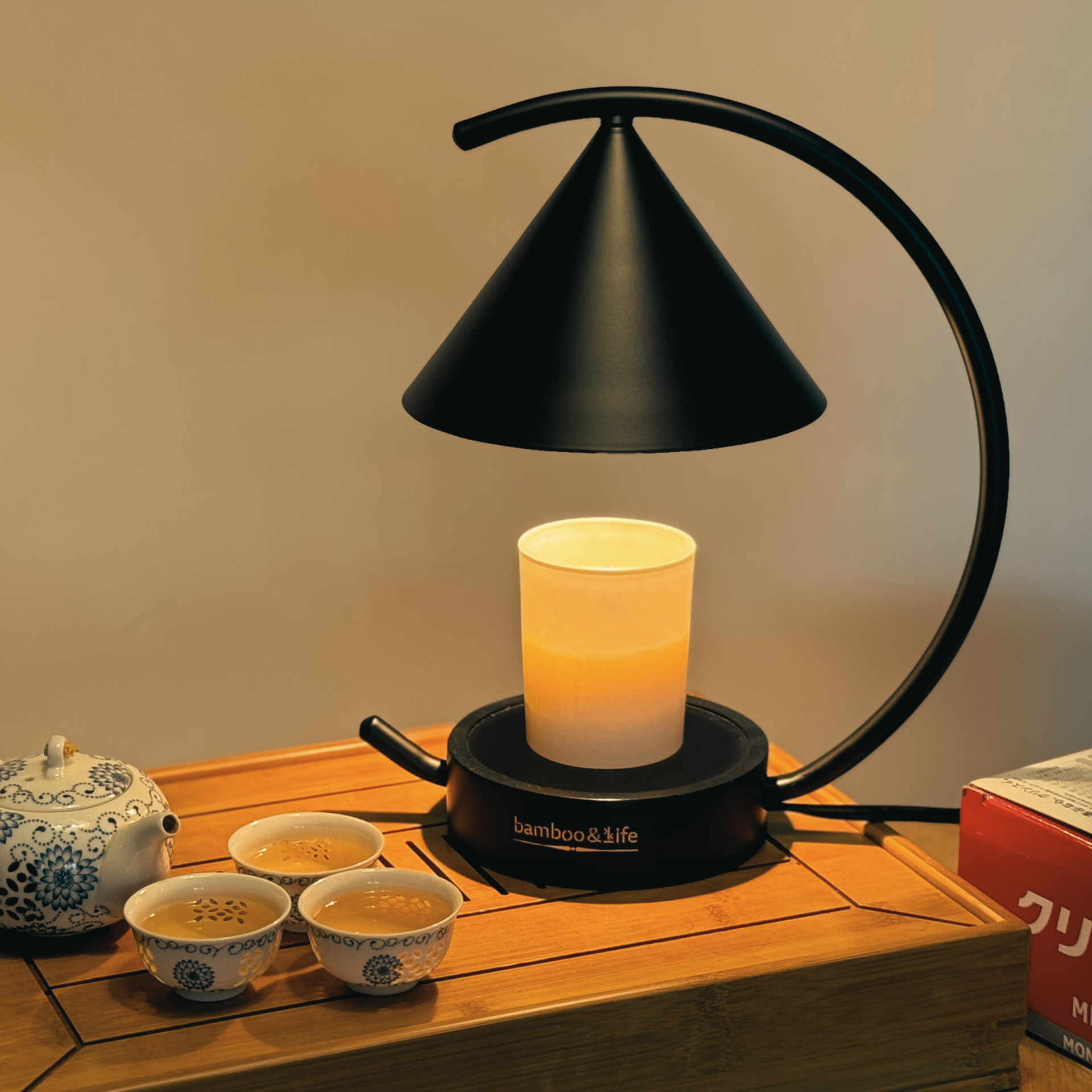 Moonlit Bamboo Touch On Candle Warmer Lamp