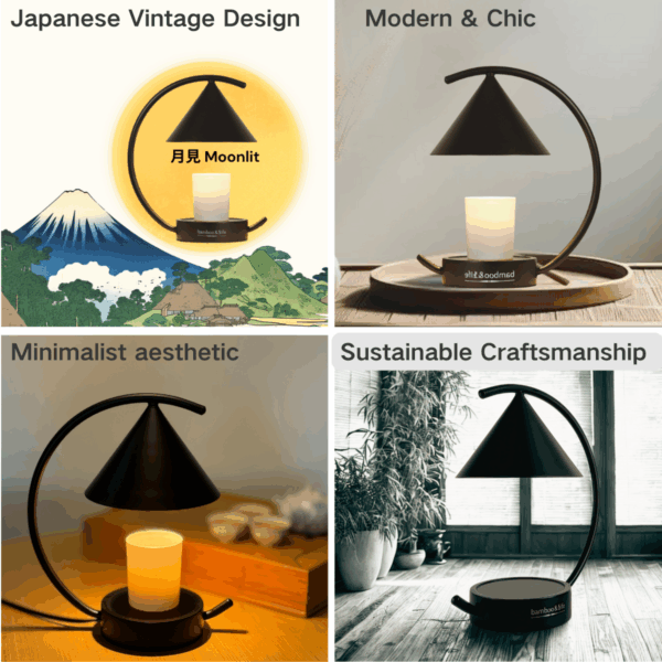 Moonlit TouchOn Candle Warmer Lamp - Jet - Image 3
