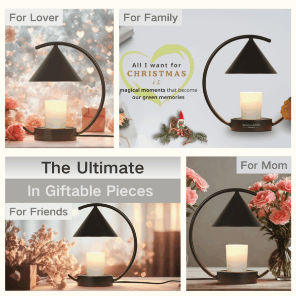 Moonlit TouchOn Candle Warmer Lamp - Jet - Image 8