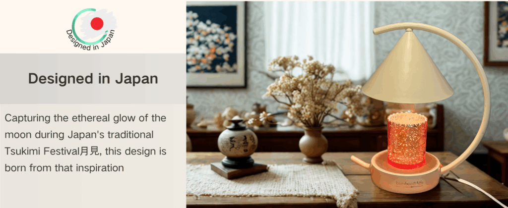 bamboo&life japanese moon candle warmer housewarming gift