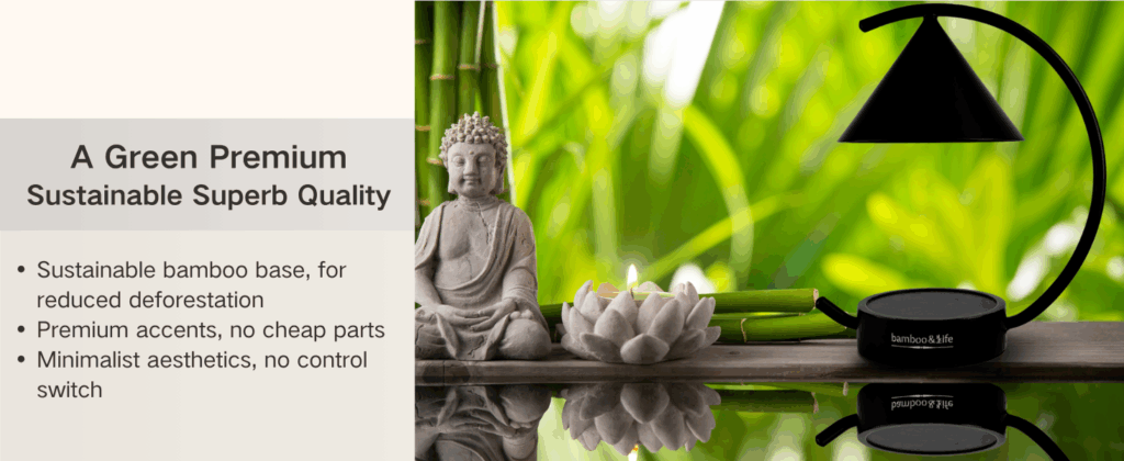 bamboo&life japanese moon candle warmer housewarming gift