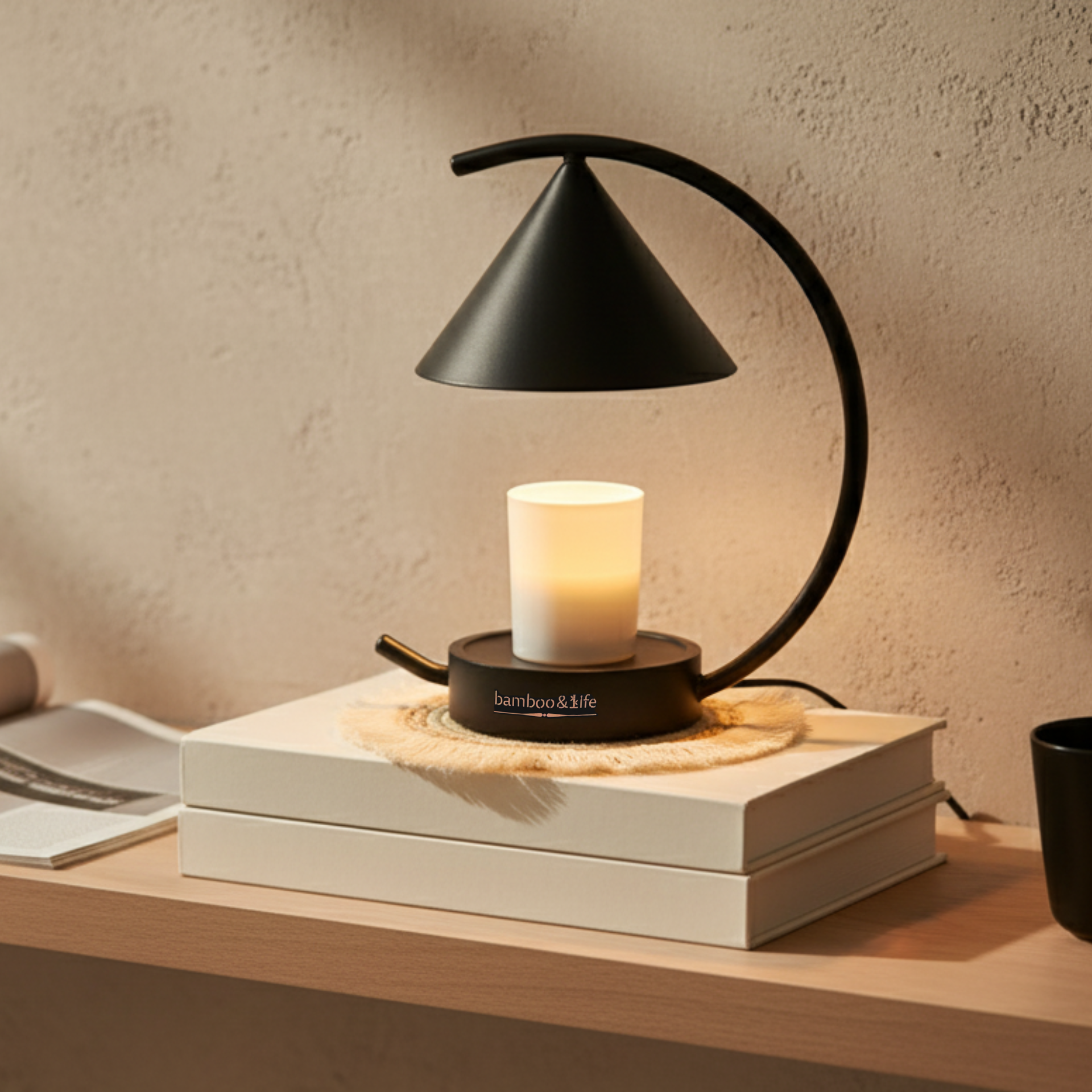 Moonlit TouchOn Candle Warmer -Jet - 4-Pc Gift Pack